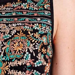 Vanessa Virginia Barbera embroidered crop - size Medium