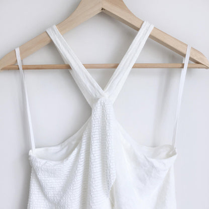 Vanessa Virginia petals linen halter - size xs