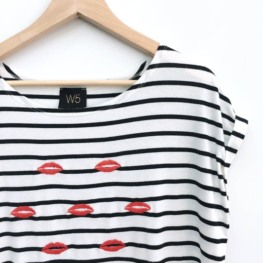 W5 Concepts Anthroplogie striped tee - size Medium
