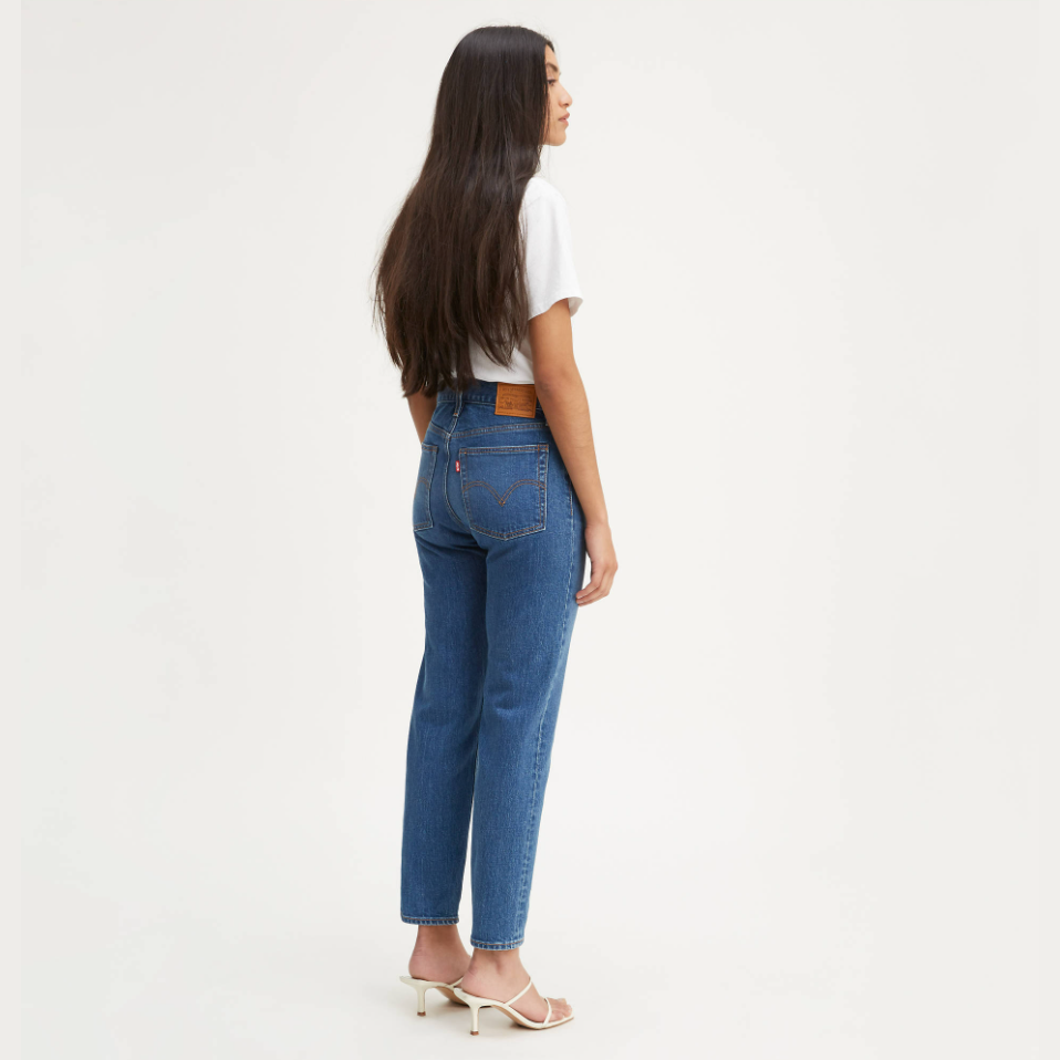 levi's high rise wedgie fit straight ankle jeans - size 28