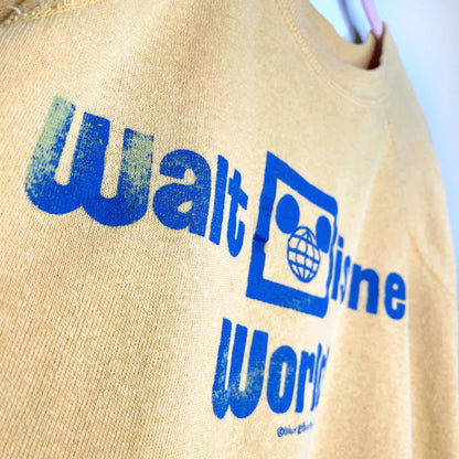 vintage 70's rare walt disney world gusset sweatshirt - size small
