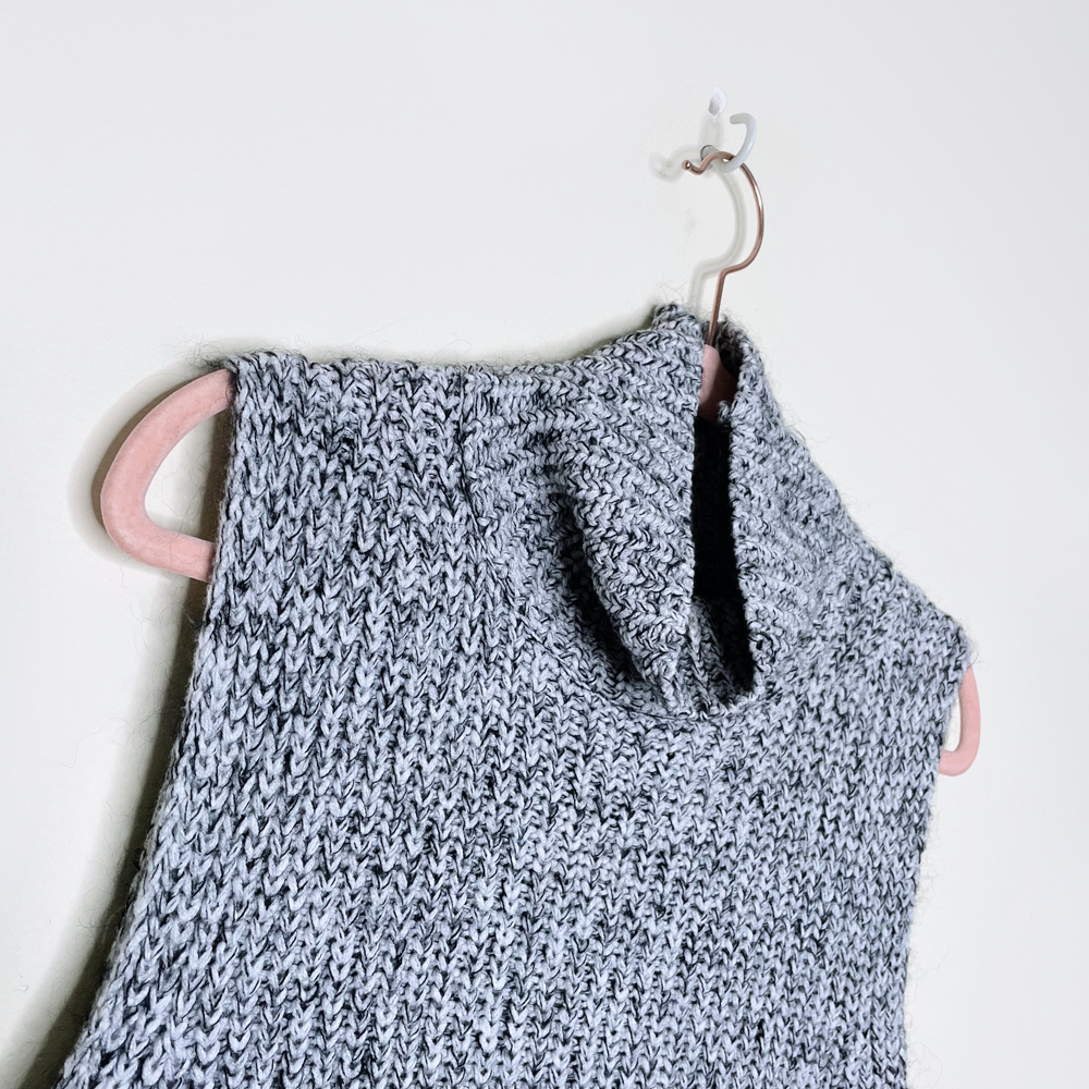 t by alexander wang marled sleeveless turtleneck tunic - size small