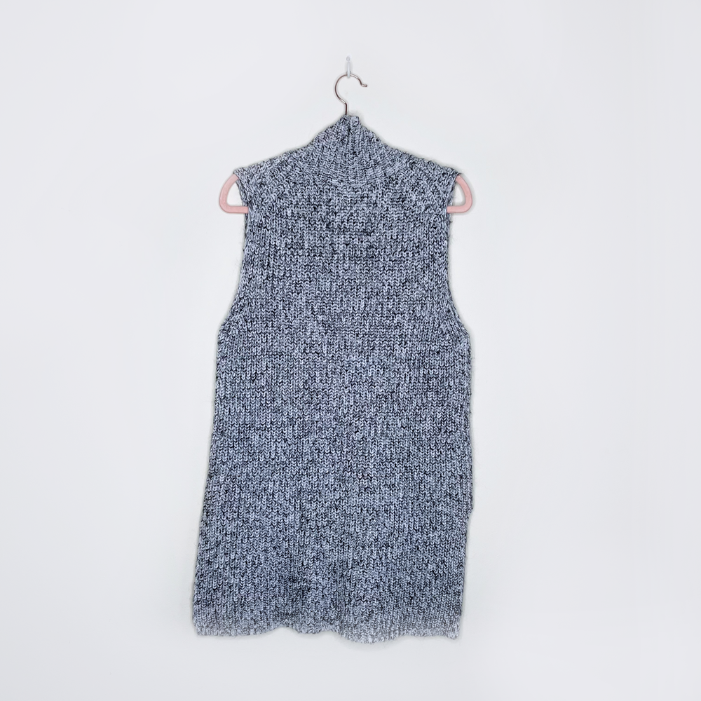 t by alexander wang marled sleeveless turtleneck tunic - size small
