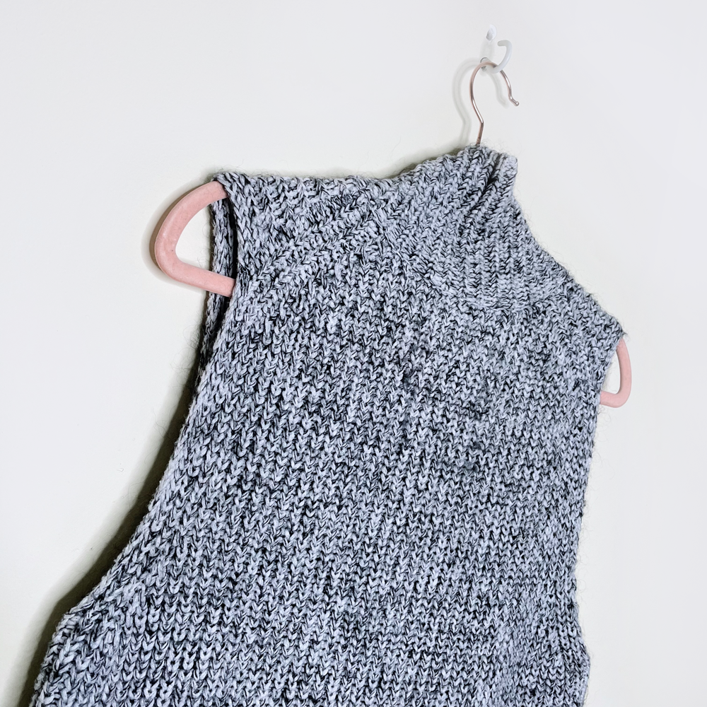t by alexander wang marled sleeveless turtleneck tunic - size small