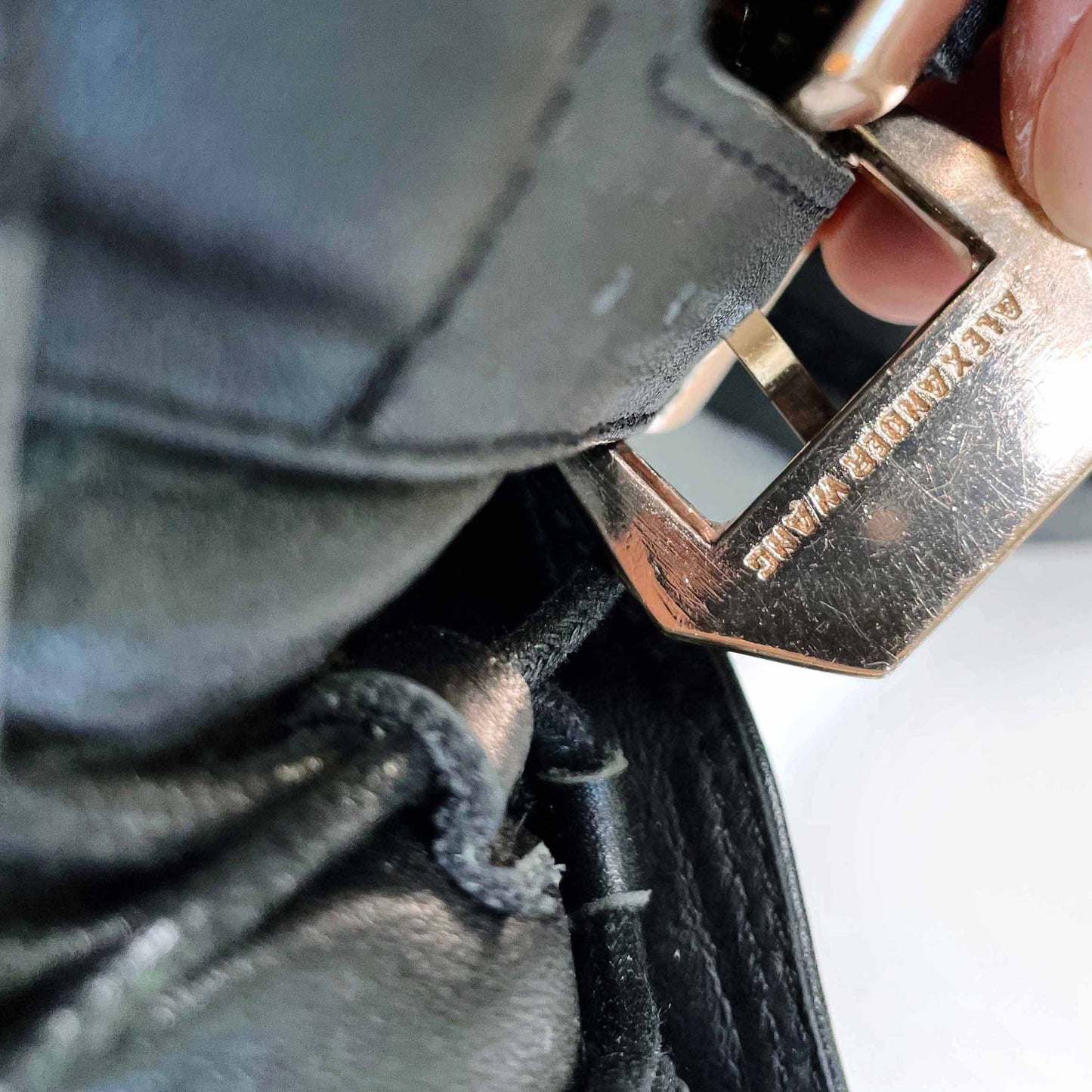 alexander wang frankie creeper fringe combat boots - size 38