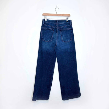 warp + weft nice cote high rise wide leg jeans - size 29