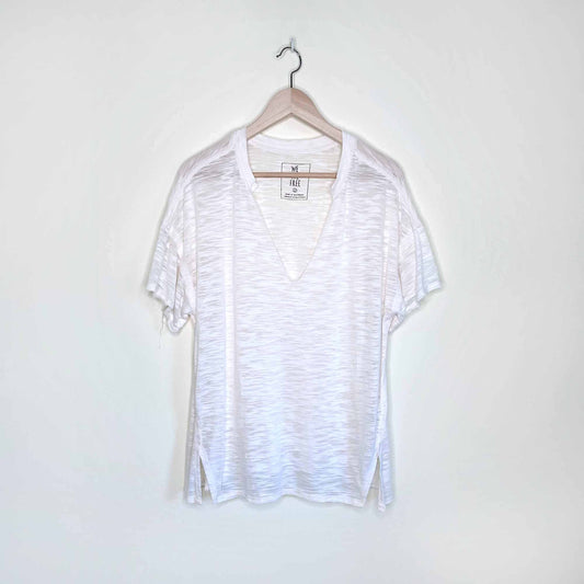 we the free marled v-neck oversized tee - size small