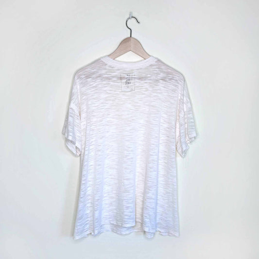 we the free marled v-neck oversized tee - size small