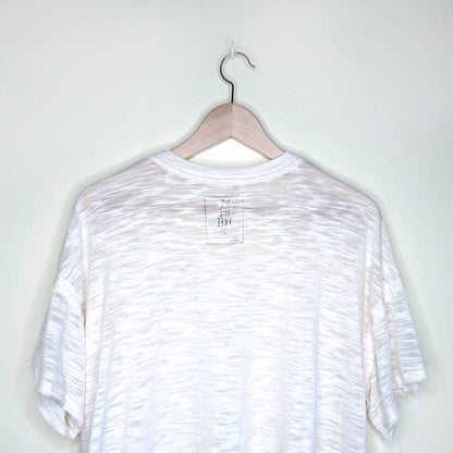 we the free marled v-neck oversized tee - size small