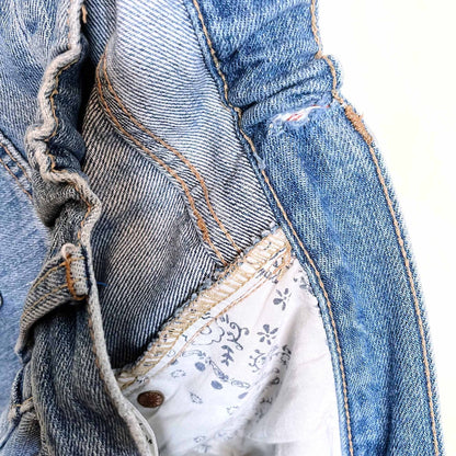 we the free high rise button fly ripped jeans - size 27