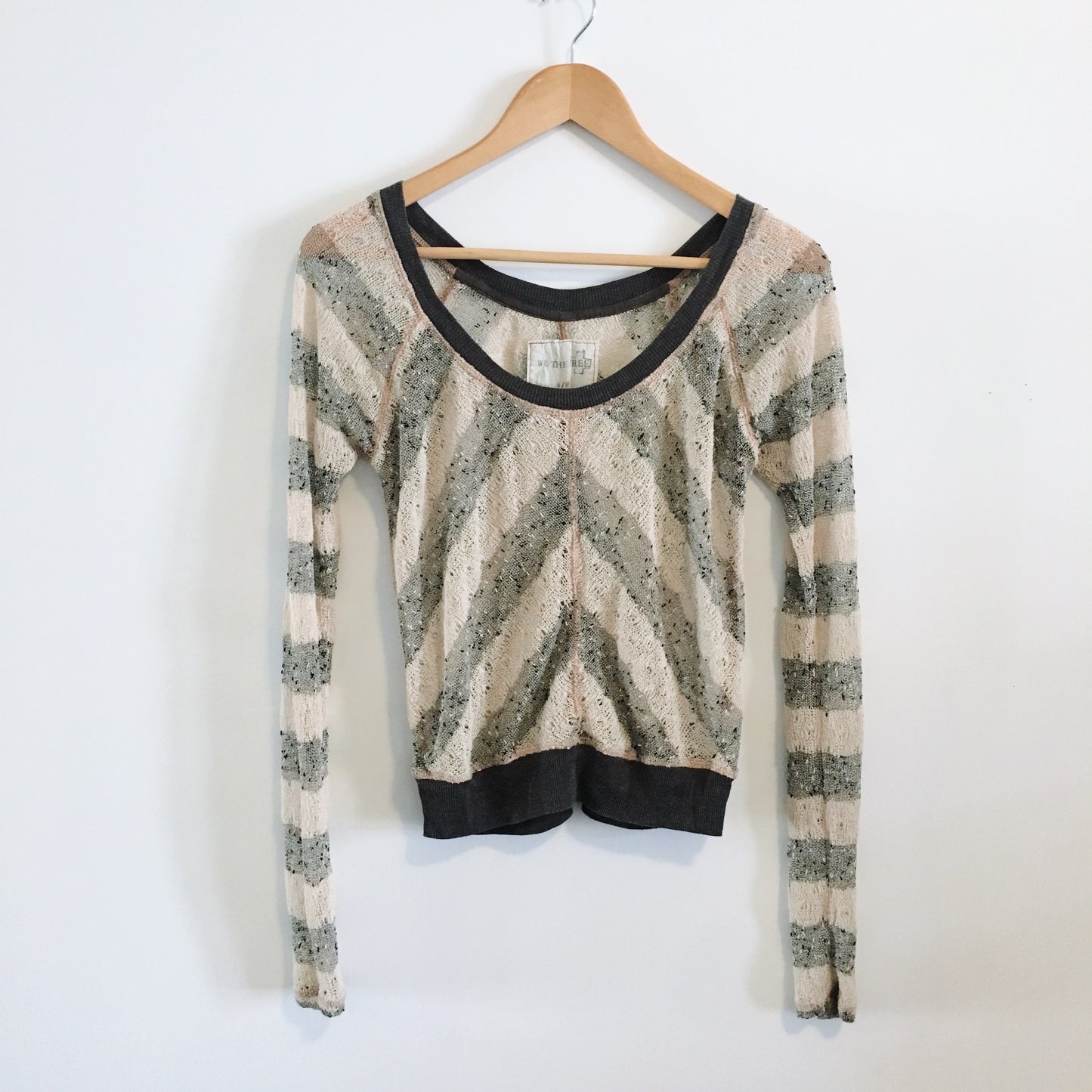 We the Free Chevron Knit Sweater - Size Small