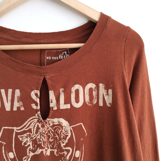 We the Free Nova Saloon Keyhole Top - size Small