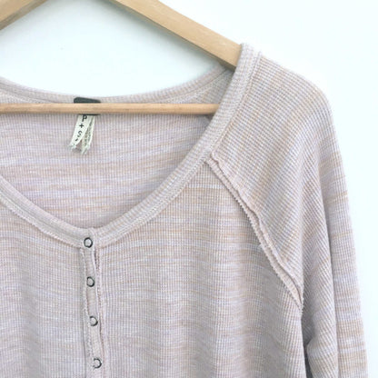 We the Free coastline peplum henley - size Small