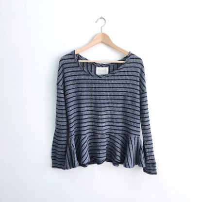 Free People Auntie Em Thermal Peplum - size Small