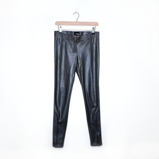 wilfred free faux leather charm legging pants - size 4
