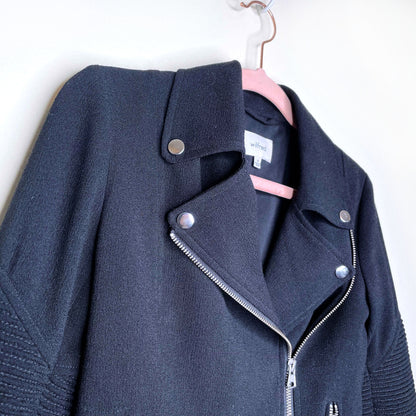 wilfred black montesson moto jacket - size 00