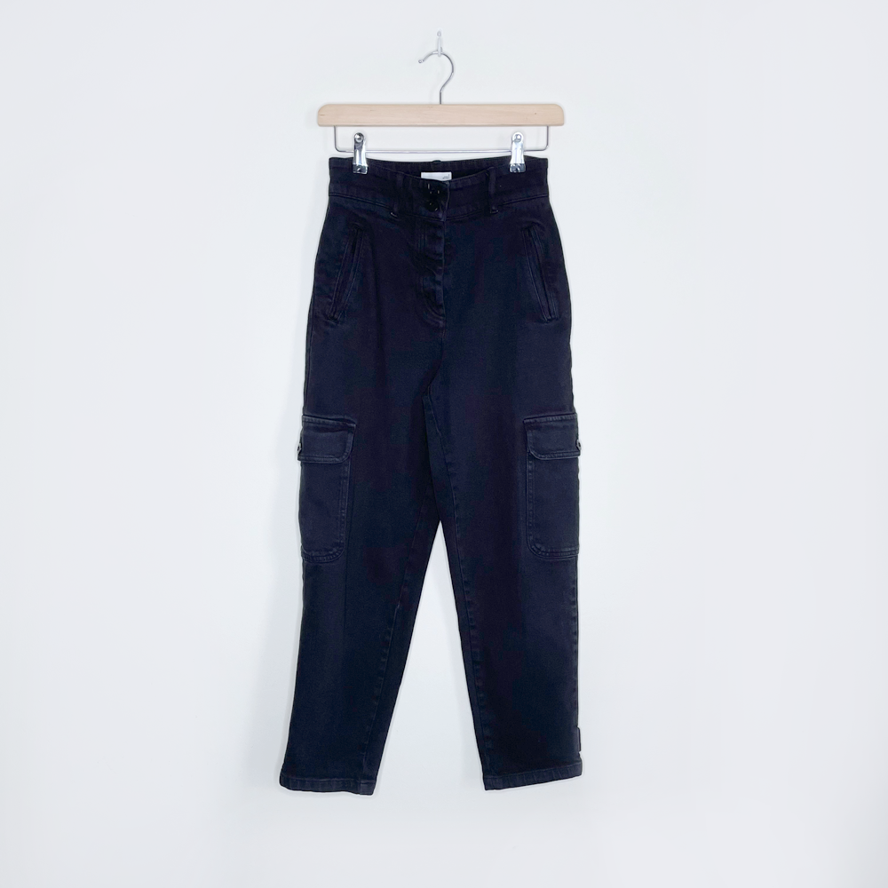 wilfred free black modern cargo pant - size 2