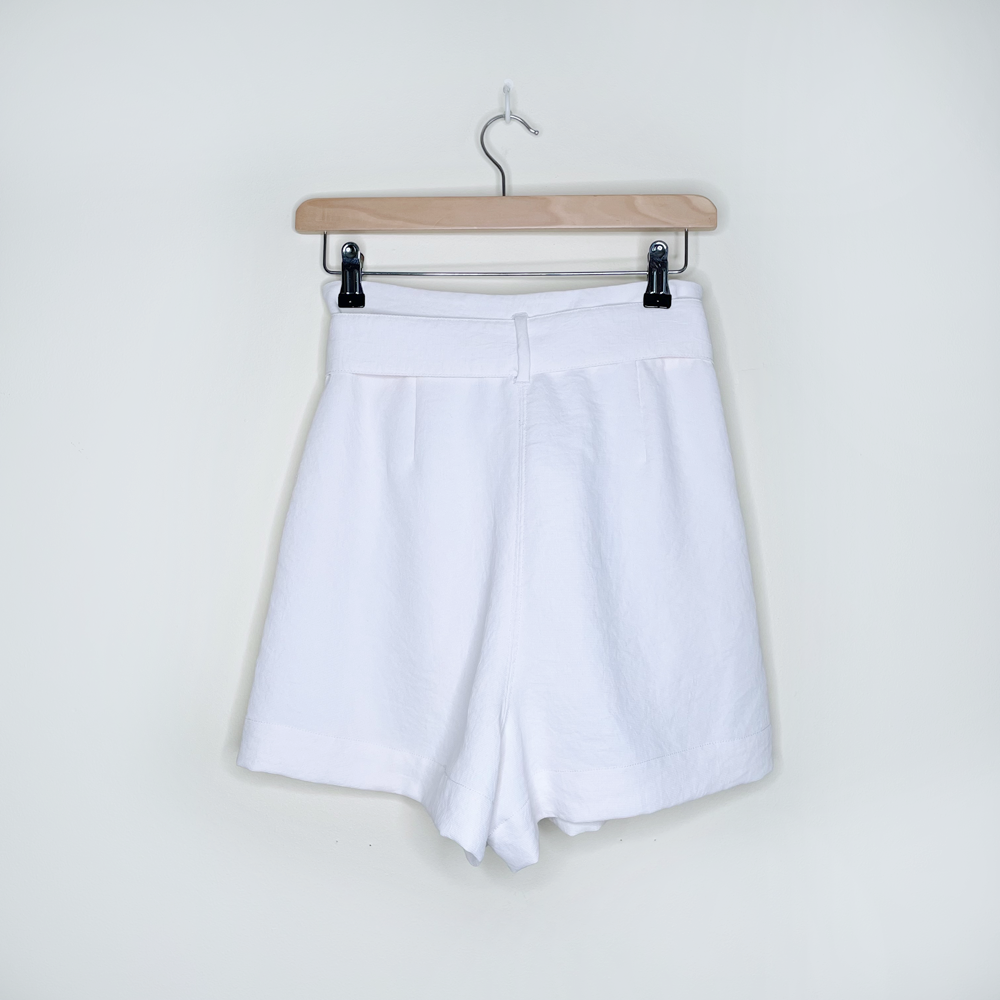 wilfred high rise new gelas paper bag shorts - size 8