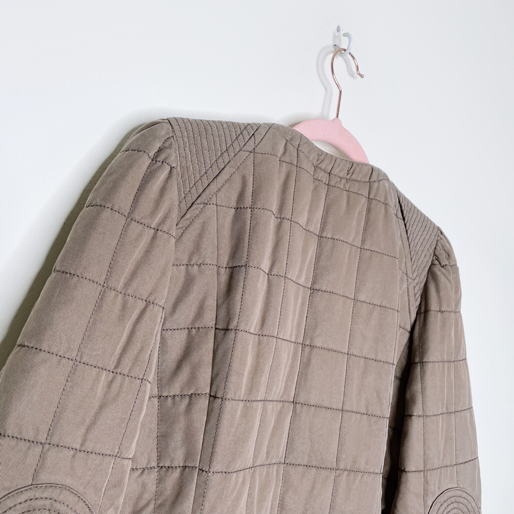 nwt wilfred dauphine quilted bomber jacket - size 8