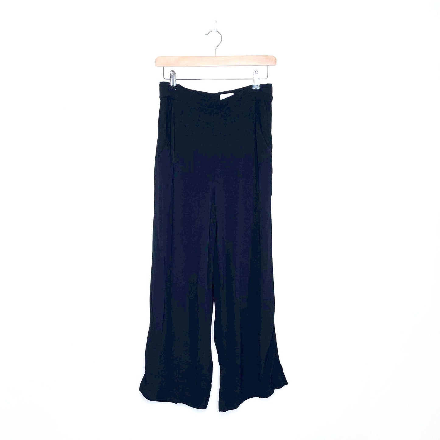 wilfred faun high rise tie back wide leg pants - size medium