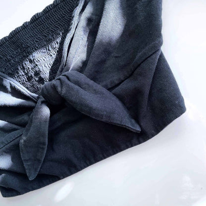 wilfred cropped daveney tie front tube top - size medium