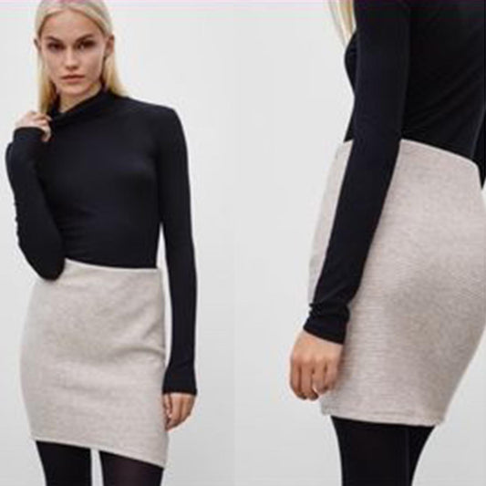 wilfred free ribbed trebeck sweatshirt mini skirt - size small