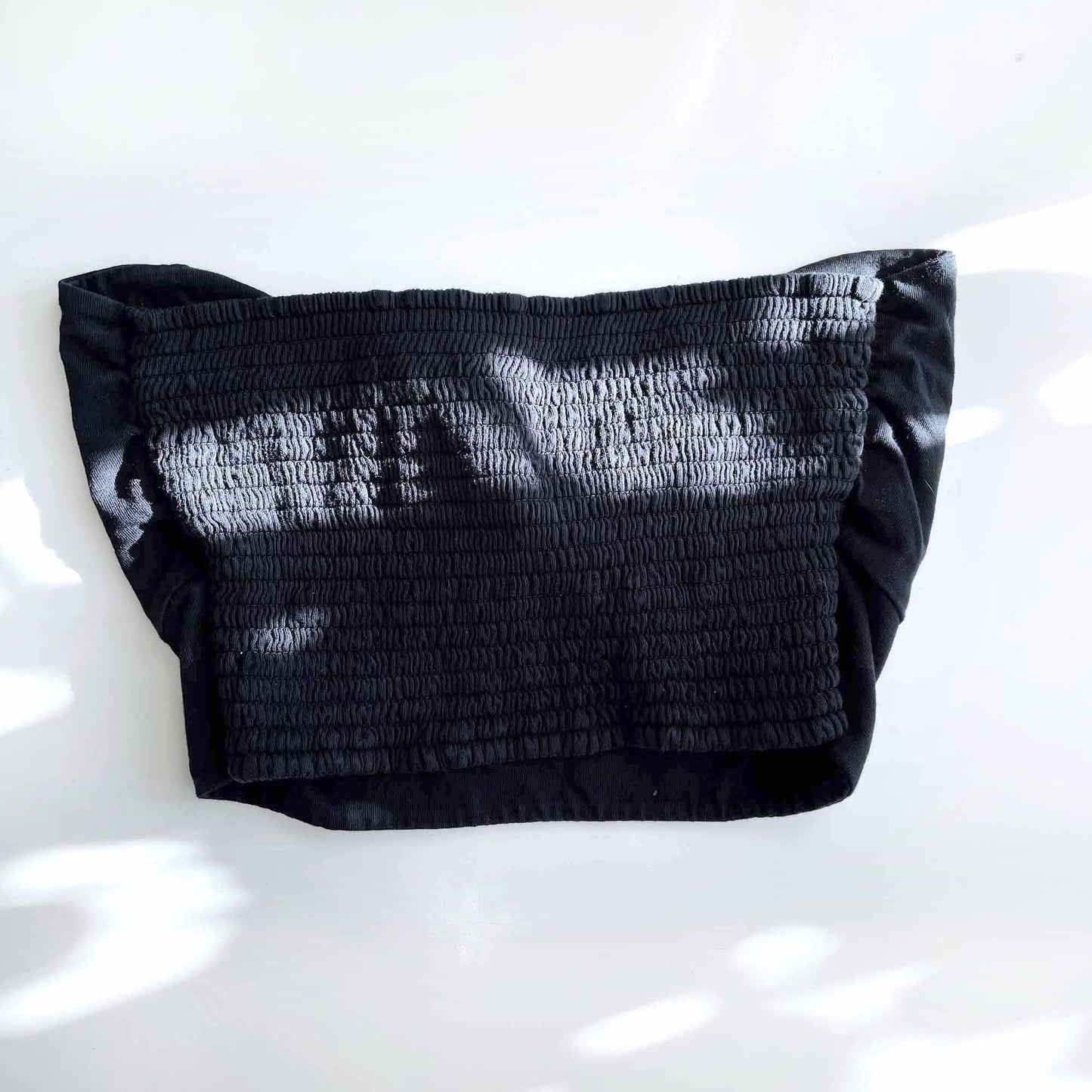 wilfred cropped daveney tie front tube top - size medium