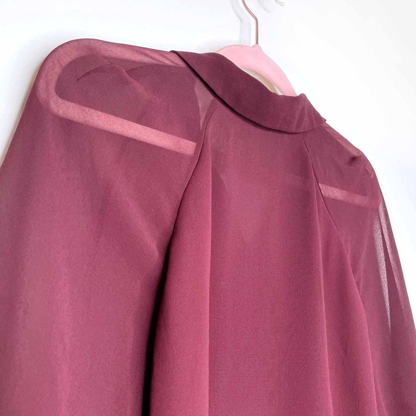 wilfred cropped henrietta short sleeve button down shirt - size large