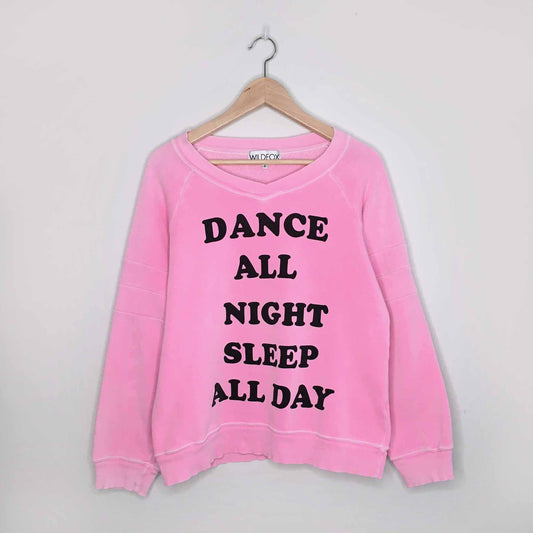 Wildfox Dance all night graphic sweatshirt - size Small