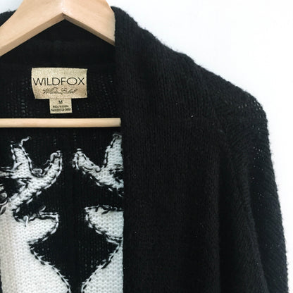 Wildfox wool-blend Deer Cardigan - size Medium