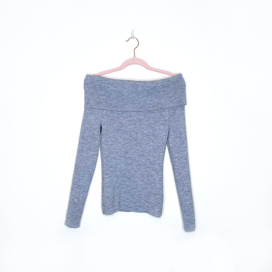 wilfred off shoulder croquis wool-blend sweater - size small