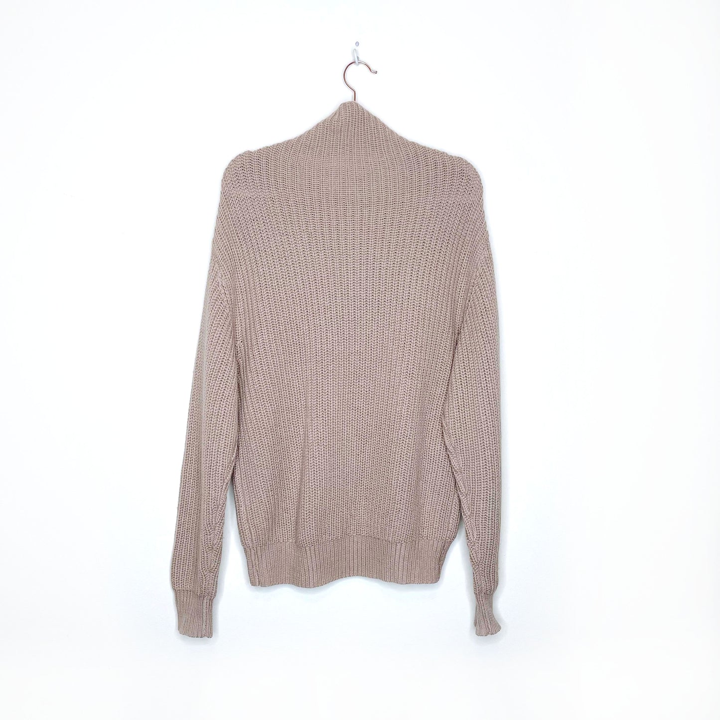 wilfred montpellier tan mockneck oversized sweater - size xxs
