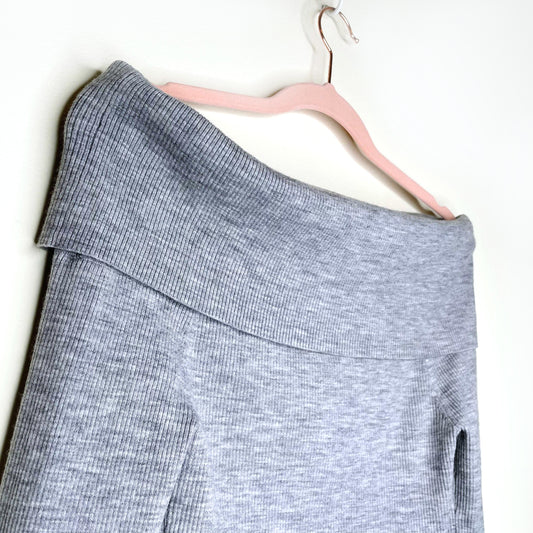 wilfred off shoulder croquis wool-blend sweater - size small