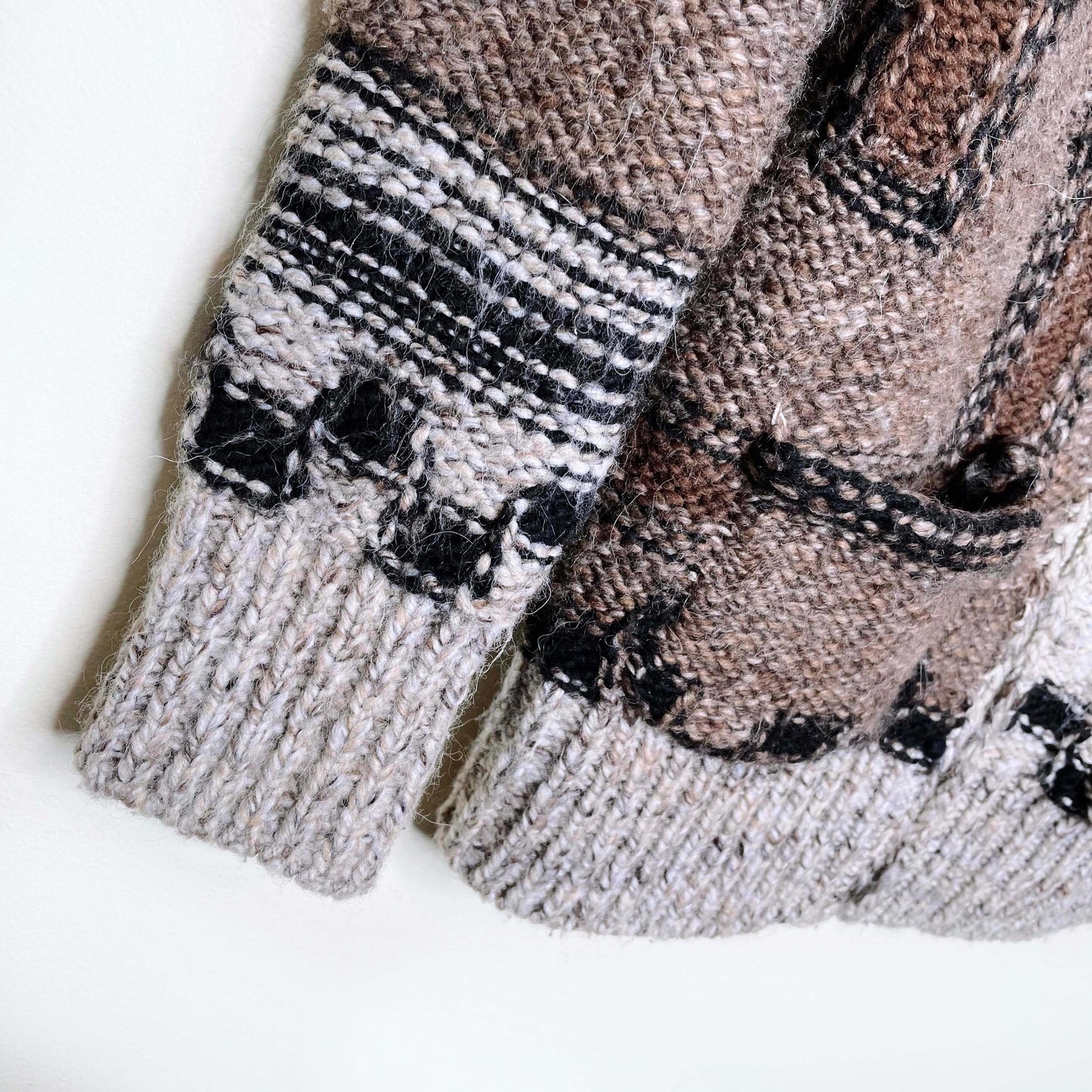 wilfred free handknit cowichan wool-alpaca cardigan - size xs