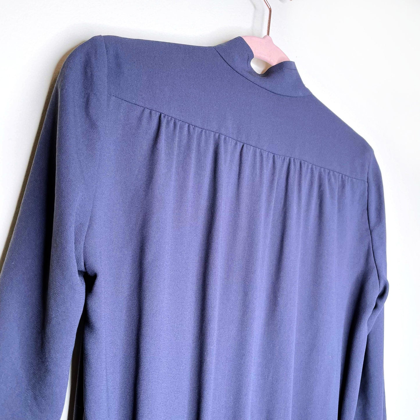 wilfred collarless button down shirt dress - size xs