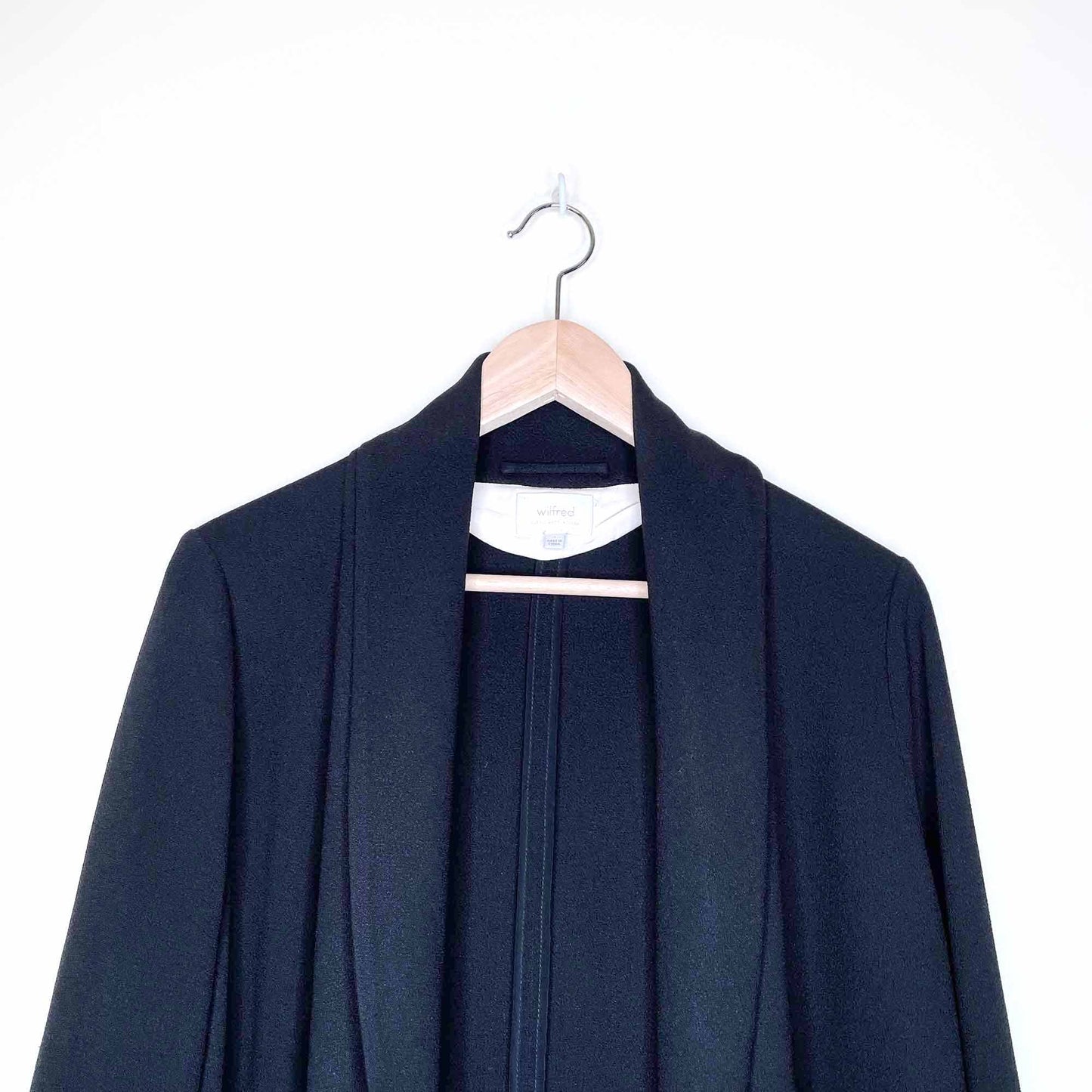 wilfred chevalier jacket open relaxed blazer - size 4