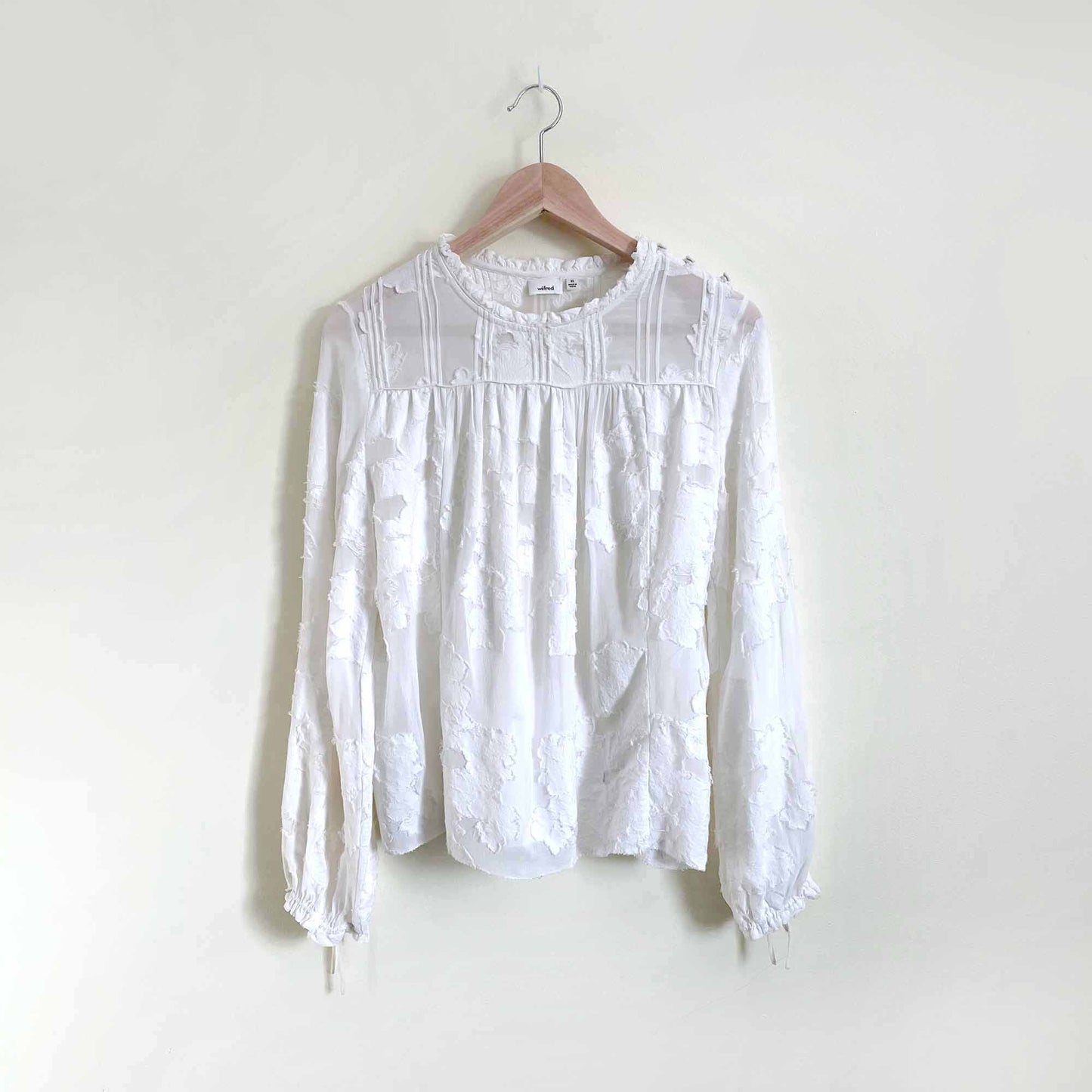 Aritzia Wilfred white Lourdes blouse - size xs