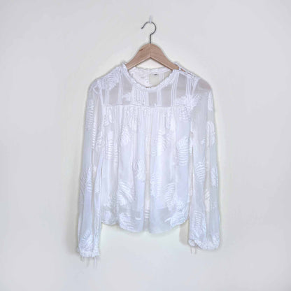aritzia wilfred white lourdes blouse - size xxs