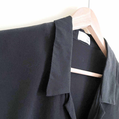 wilfred free tie-front cropped button down - size small