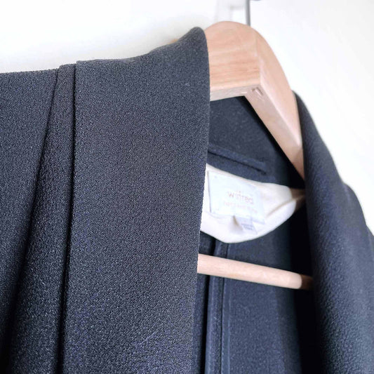 wilfred chevalier jacket open relaxed blazer - size 4