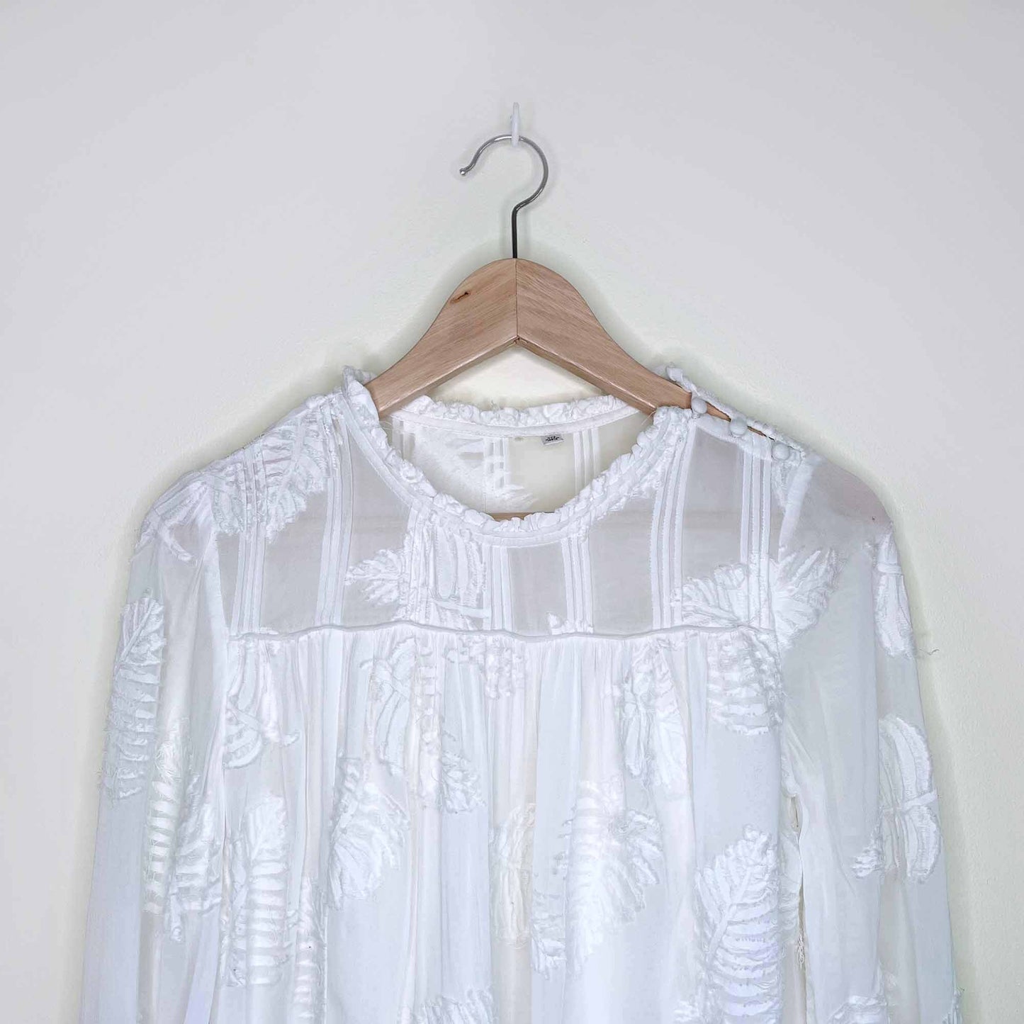 aritzia wilfred white lourdes blouse - size xxs