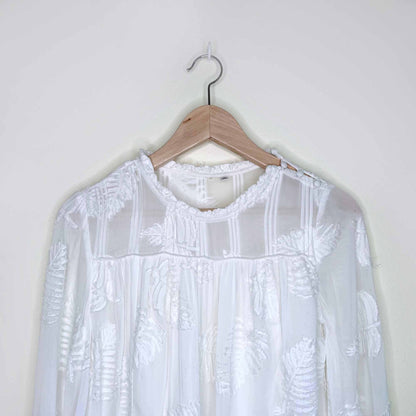 aritzia wilfred white lourdes blouse - size xxs