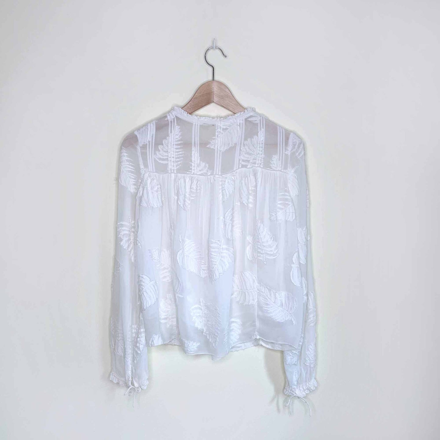 aritzia wilfred white lourdes blouse - size xxs