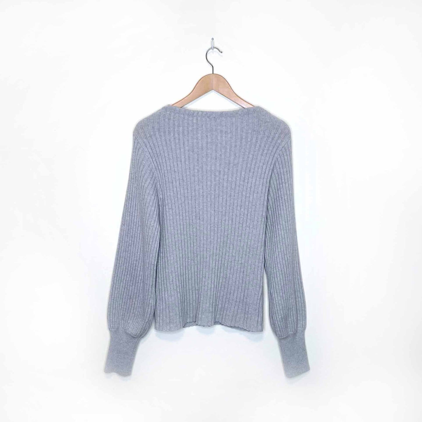 wilfred deep v-neck pearl cardigan - size large