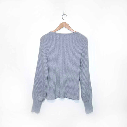 wilfred deep v-neck pearl cardigan - size large