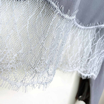 wilfred silk desaix blouse with lace trim - size xs