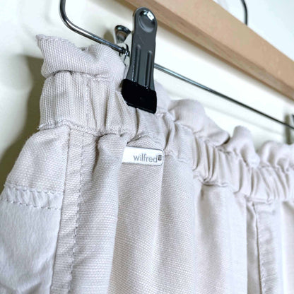 wilfred paradis beige cargo pocket linen-blend shorts - size 2