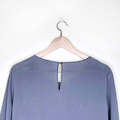 wilfred silk desaix blouse with lace trim - size xs