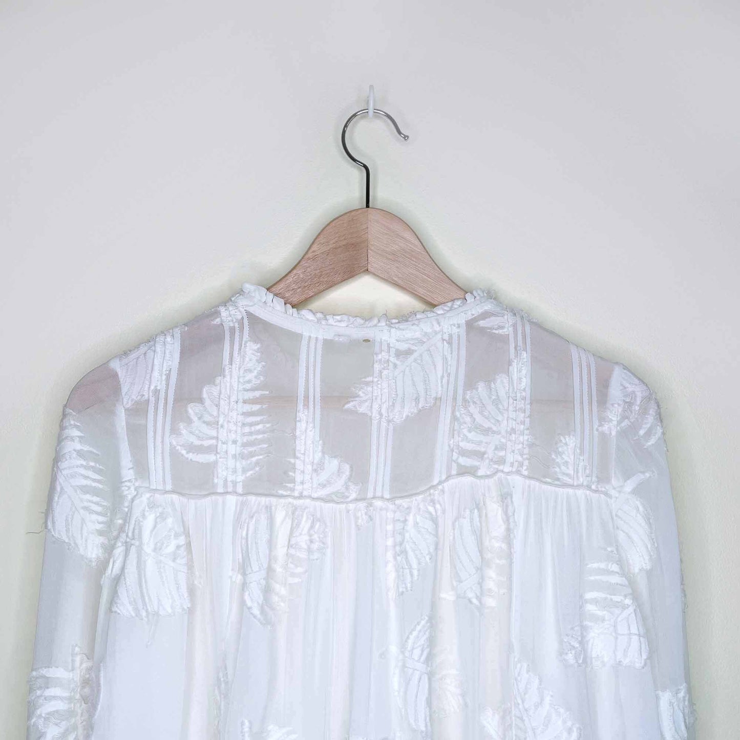 aritzia wilfred white lourdes blouse - size xxs