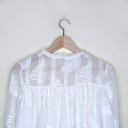 aritzia wilfred white lourdes blouse - size xxs